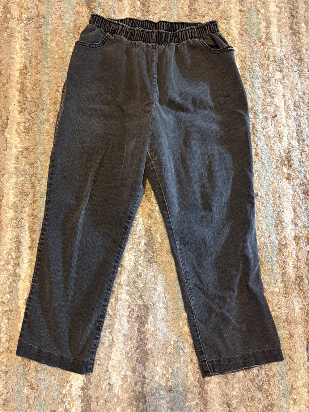 2fer! Vintage elastic chic capri pants